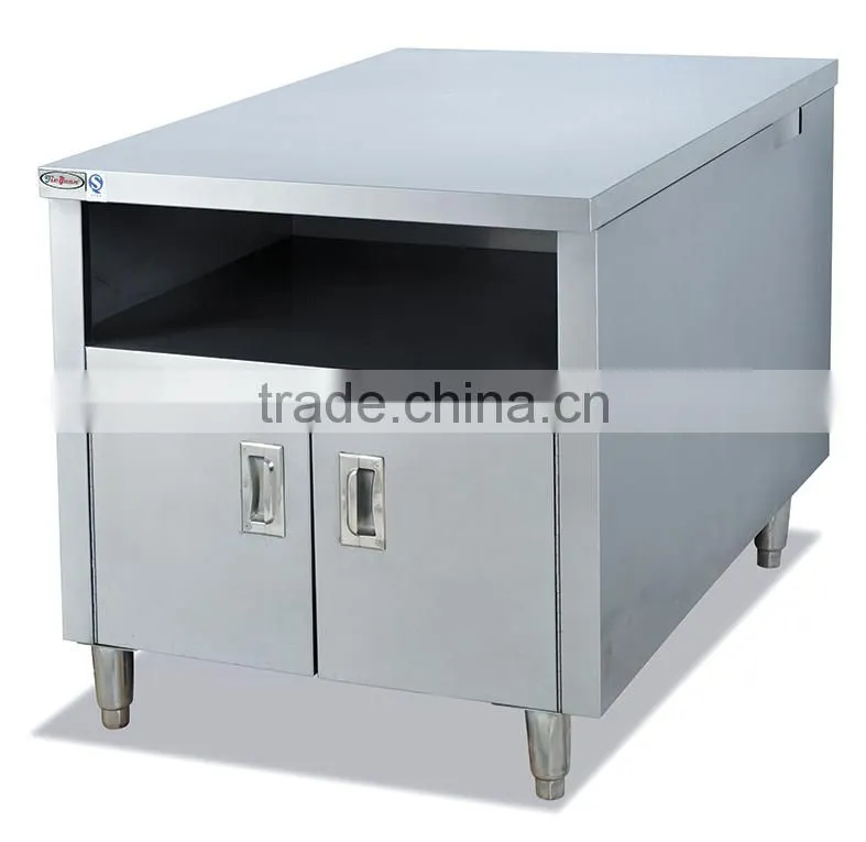 Stainless Steel Kitchen Work table with cup dispenser