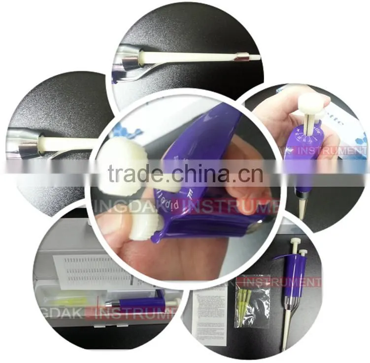 10-50ul Purple Number Reading Variable Volume toppette pipettor