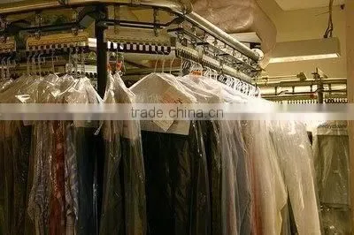 LDPE Plastic Packing Bags for Hanging Clothes/Clear Plastic Suit Garment Bag