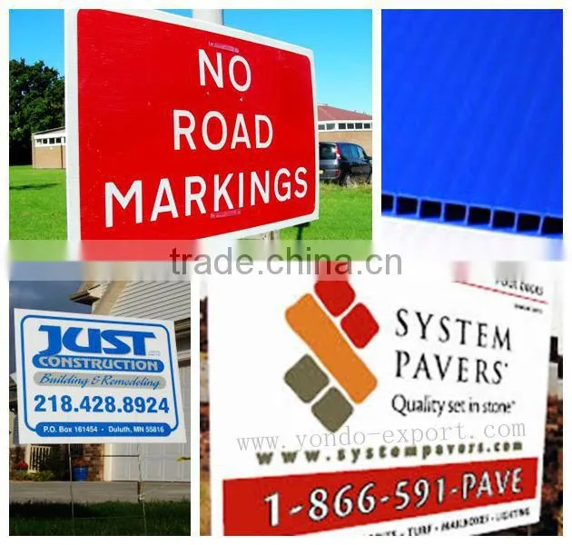 2mm 3mm 4mm Corflute Board/Corrugated Plastic Board