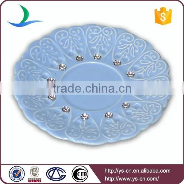 Hotel& restaurant &daily use blue ceramic coffee tea set