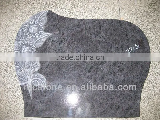 Unique sunflower headstone , headstone flower holder