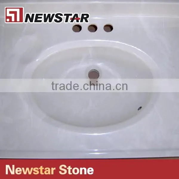 Different kind White Artificial Marble Countertop