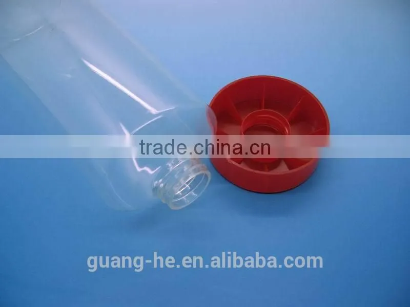 1L environmental 100%biodegradable clearly PLA bottle with lid for shampoo