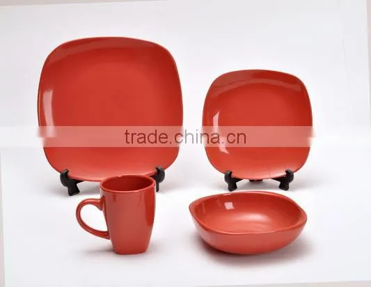 2015 new product hot sale china dinner set with soild color