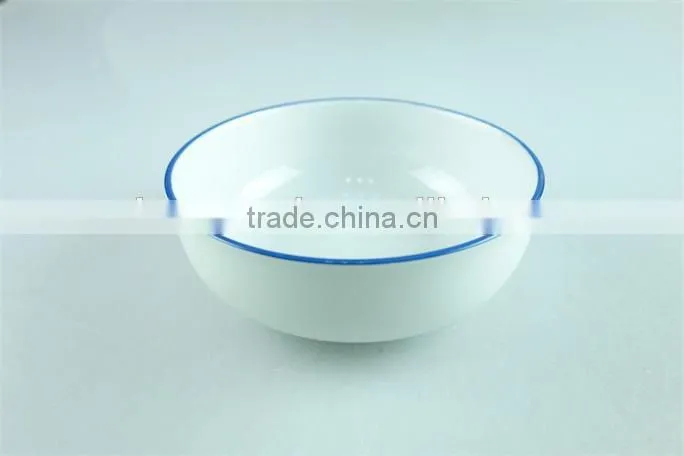Ceramic dinnerware set with blue edge with cheap price in stock