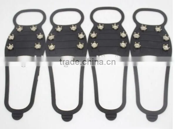 Five teeth Rain and snow weather or leisure fishing anti-skid silicone crampon