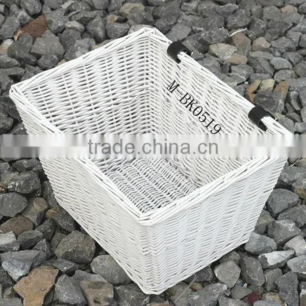 Rectangle wicker bicycle basket & bicycle accessory (Direct supplier)