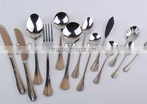 wholesale stainless steel dinnerware set with gold plating