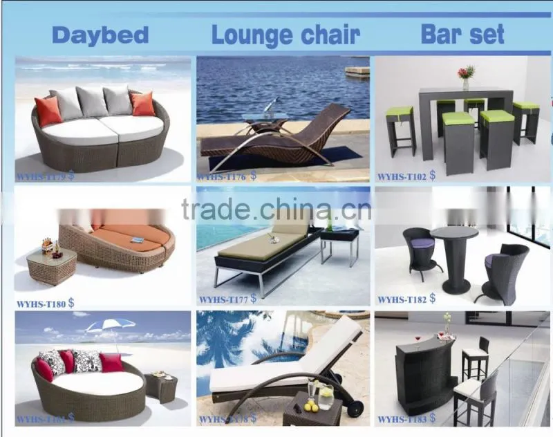 2016 wicker outdoor patio furniture bar drink chairs and table
