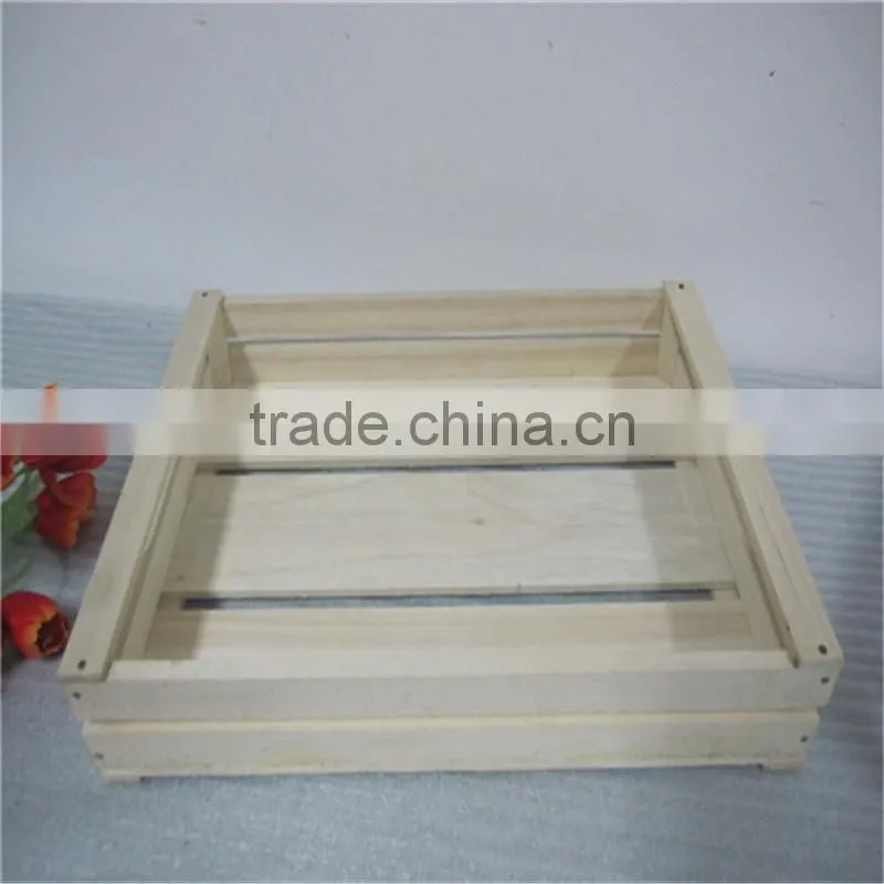 Modern style pine wooden storage box wooden crates