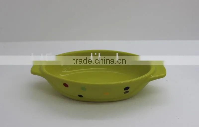 mini stoneware snack baking plate