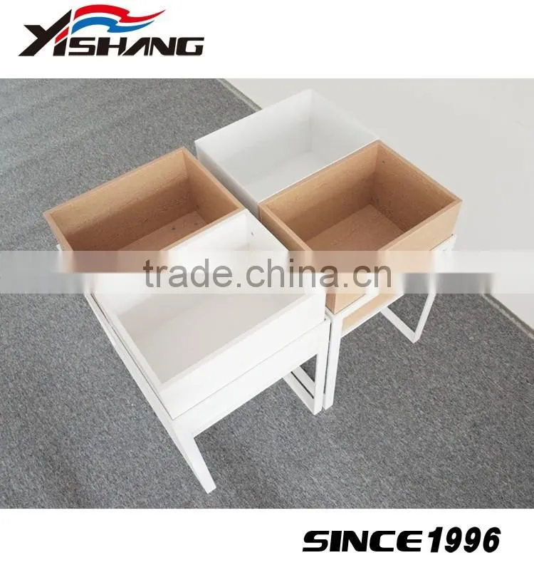 Retail store braning snack wooden display rack