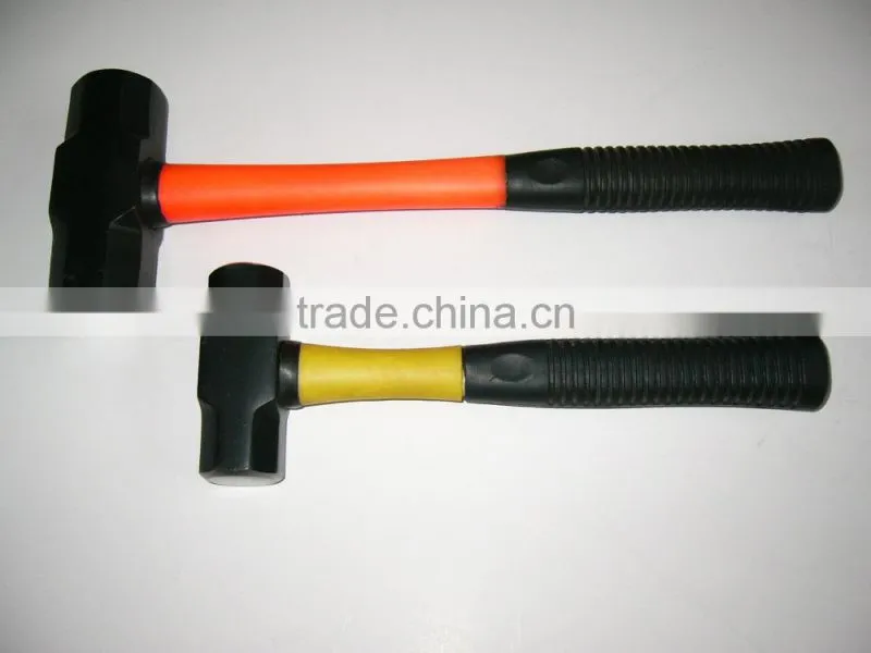sledge hammer forged with wooden handle