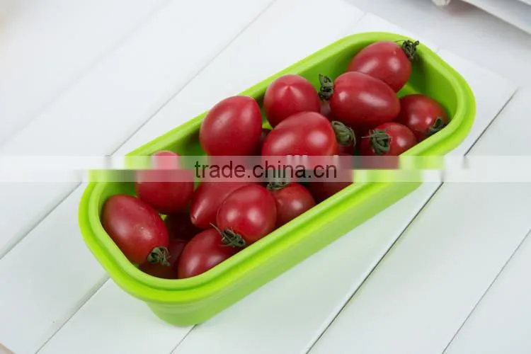 2015 high quality practical heated silicone lunch box