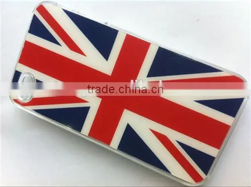 flag printed mobile phonecover case for iphone 4,5