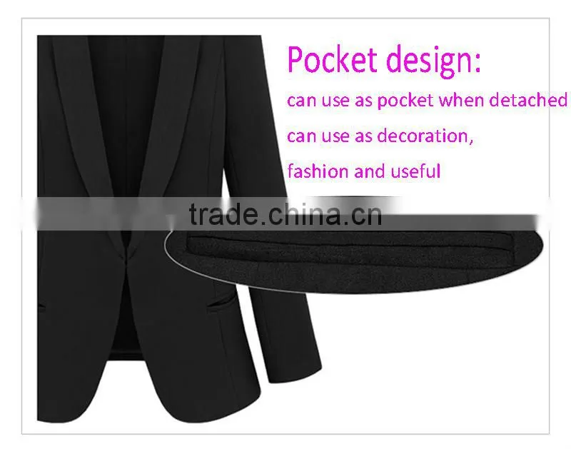 2016 Wholesale Slim Leisure Ladies Blazers Designs for Women