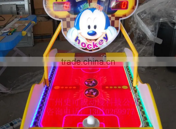 Popular children MINI colorful mouse air hockey games machine