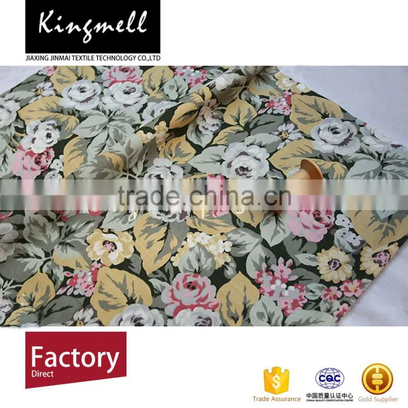 Digital Printing Customized No MOQ Elegant Floral Printed Fabric