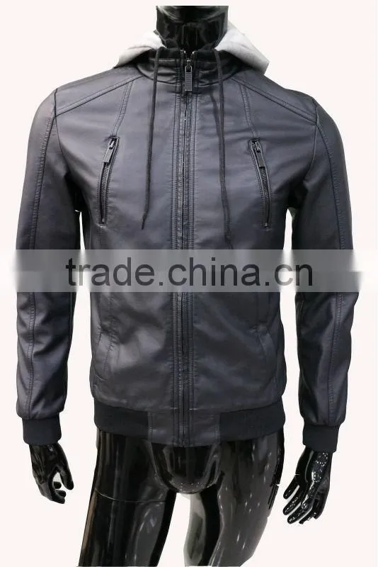 2016 Top fashion Italian jacket mens leather blazer