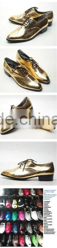 2014 s/s various color party dress mens shoes enamel made in korea