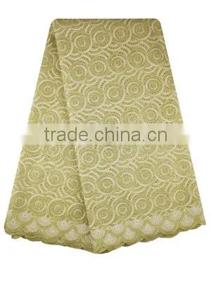 Oil Brown Cotton Eyelet Lace Fabric Swiss Cotton Voile Fabric SL0329