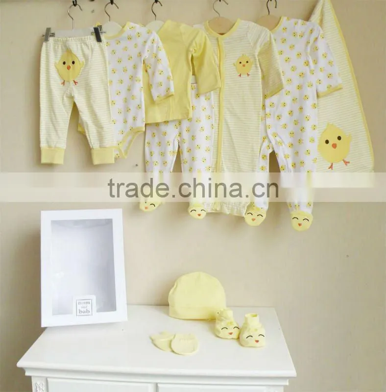 2012 Autumn mom and bab baby clothes 100% cotton embroidered 10in1 newborn gift box