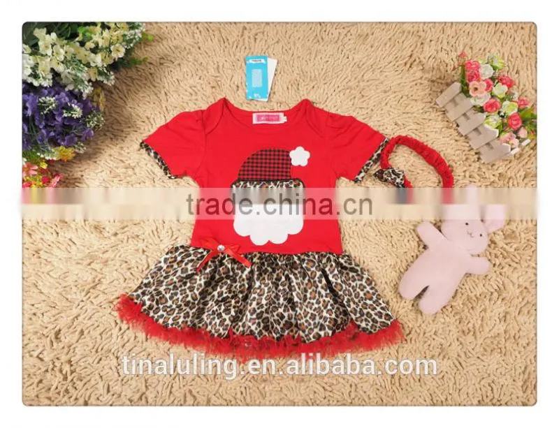 infant baby girls deer pattern romper and dress with hairband