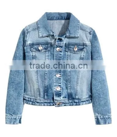 China factory kids denim jacket for girls