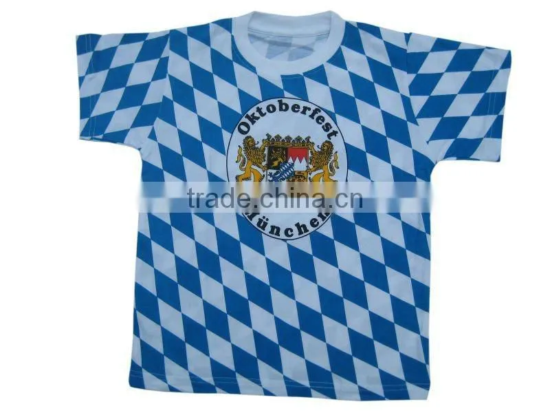 100% cotton mens BLUE printed T shirts