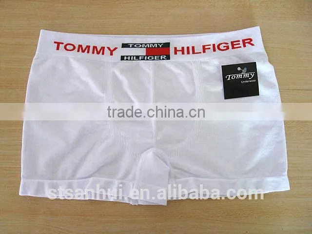 High quality solid color men seamless boxer shorts images