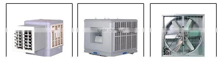 Farm industry, low noise, high speed wet curtain air cooler cooling fan, ventilation fan