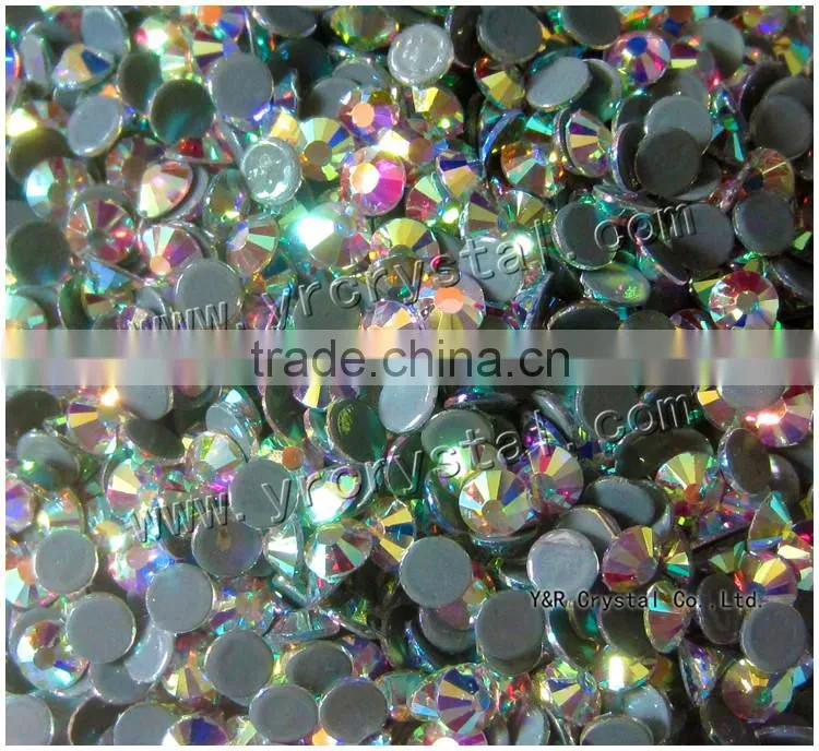 wholesale ss20 ss16 hot fix flatback rhinestones ab color