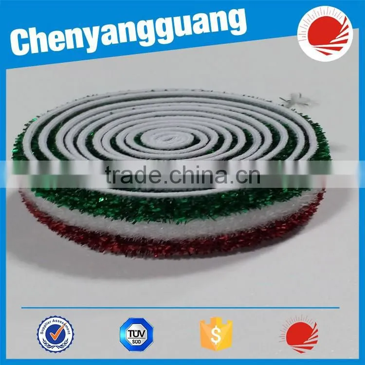 2017 Hot Sparkle Elastic Folding over Elastic Tape for Wristband/Party Decoration