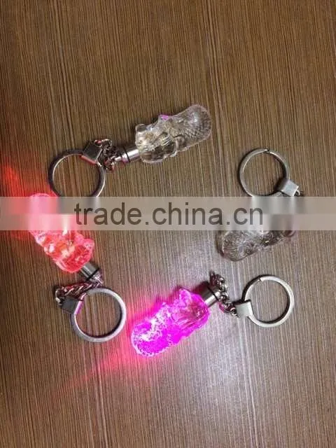 Crystal Singapore Merlion Model With LED Keychain For Souvenirs Gifts KJJ-01