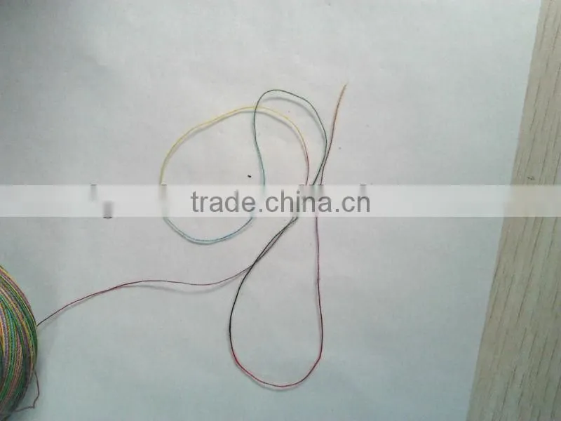 Multiple-color cotton sewing thread