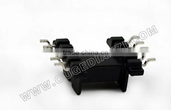 EFD15 flange bobbin with seagull pin,horizontal,pin5+5