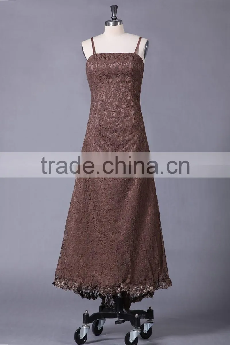 middle length girlish satin bridesmaid dress party dress ED 133