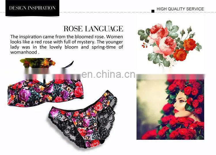 New Underwired Adjustable Adult Sexy Womens Bra And Panty Underwear