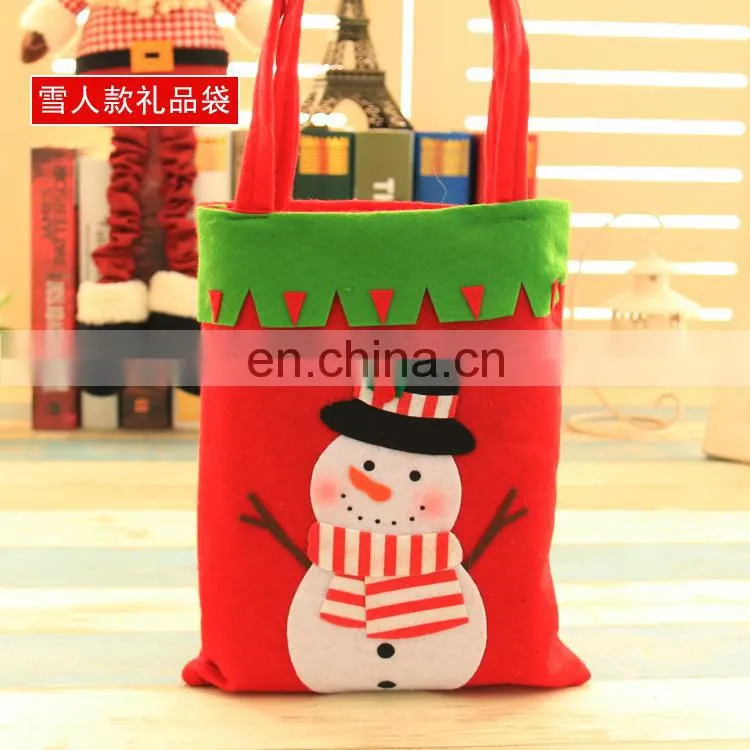 Children Christmas Snowmen Bear Candy Bag
