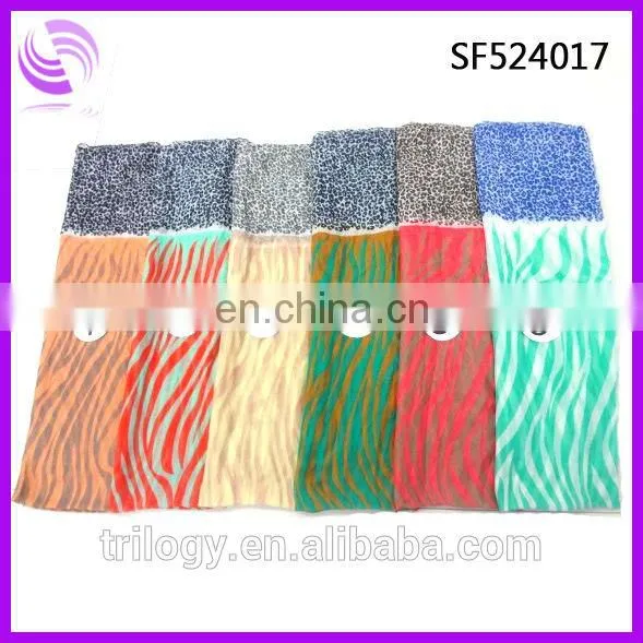 fashion chiffon colorful sawtooth painting scarf and shawl wholesale