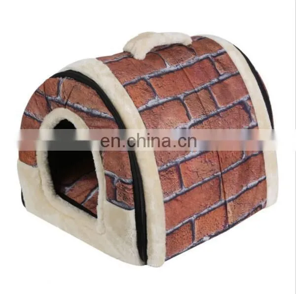 Portable Foldable Pet Dog Puppy Cat House Bed Cave Carpet Covers