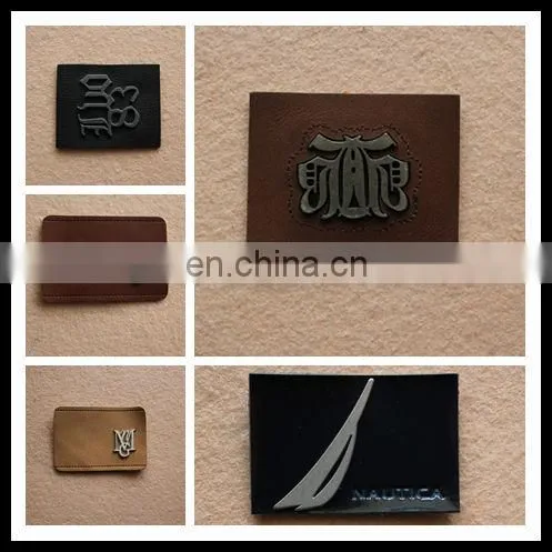 custom leather label, jeans label, PU label