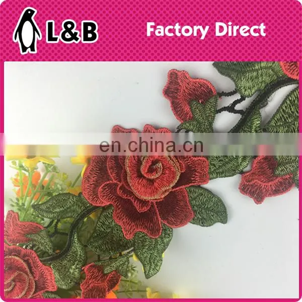 new design fashion embroidery flower lace
