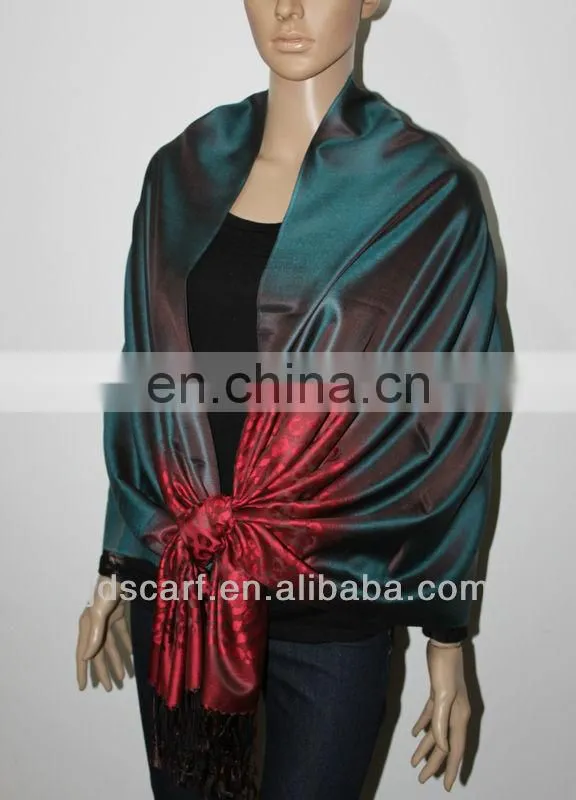hijab silk scarves JDS-131# elegant luster and soft silk hijab