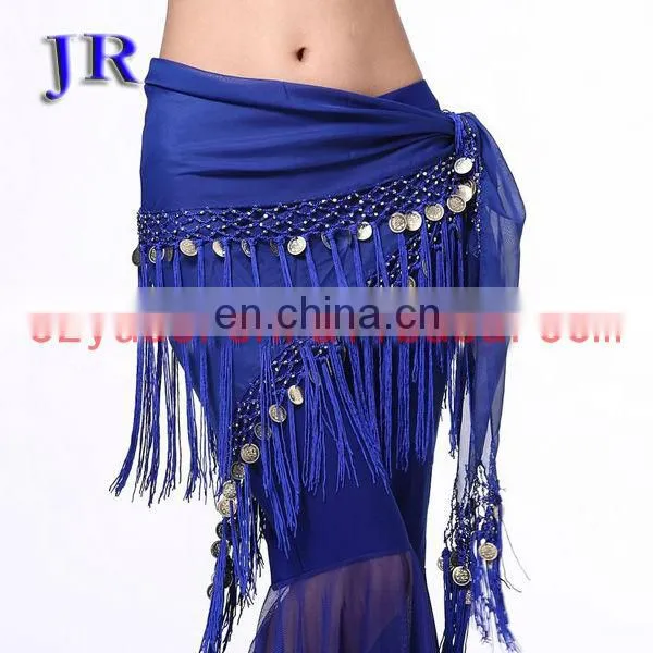 Tribal tassel Belly dance hip scarf belt with coins for women Y-2017#