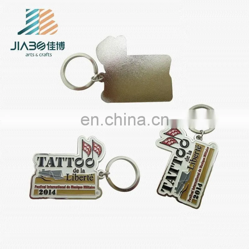 custom painted metal keychain for international military music festival