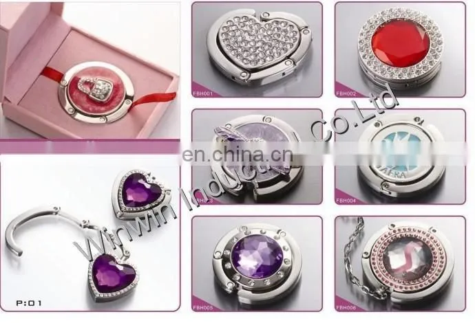 crystal purse hanger for promotion
