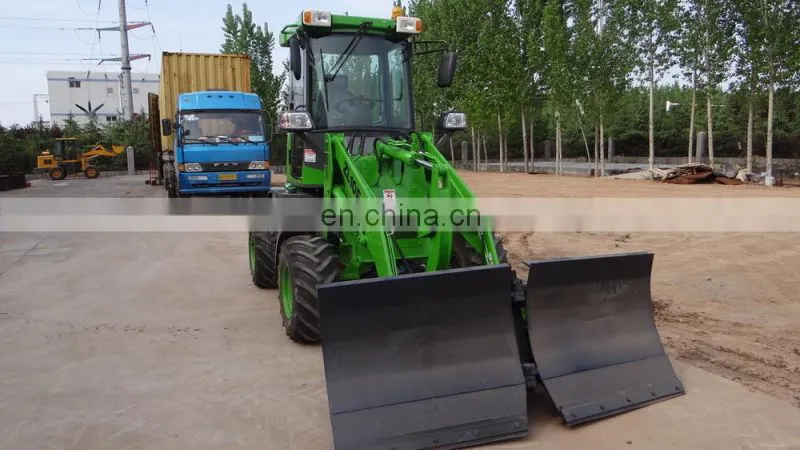 ZL10F 4x4WD wheel loader with V-snow blade