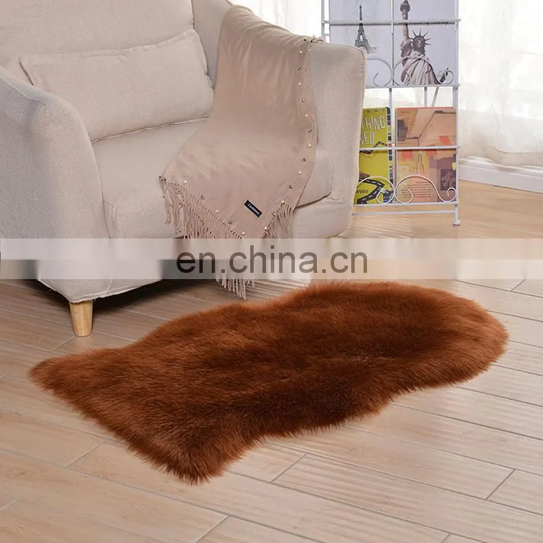 Fake fur rugs plush faux fur sheepskin rug carpet